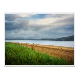 Póster Cartaz da Praia de Rathmullan Donegal Irlanda Arte