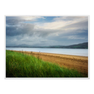 Póster Cartaz da Praia de Rathmullan Donegal Irlanda Arte