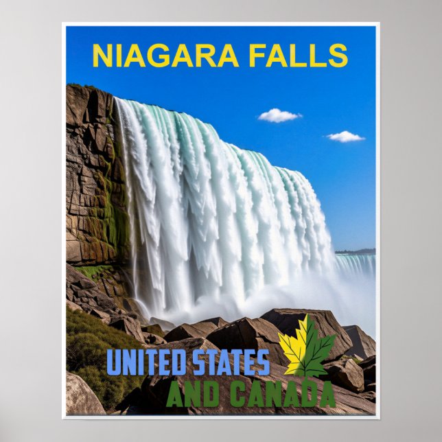 Poster cartaz da queda de niagara (Frente)
