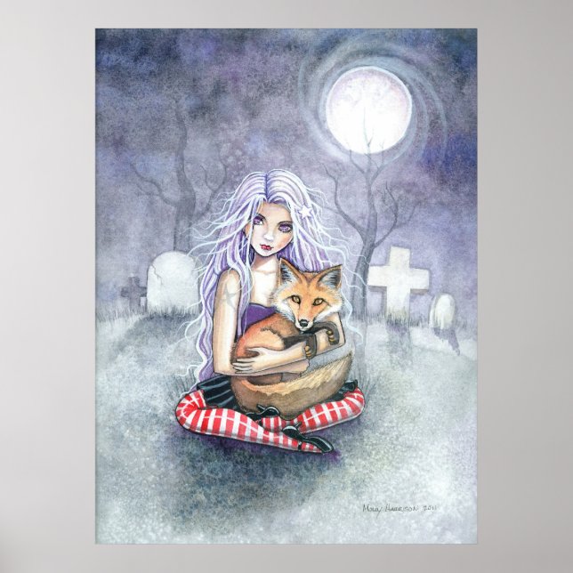 Poster Cartaz da Raposa Gótica da Annie e da Raposa (Frente)