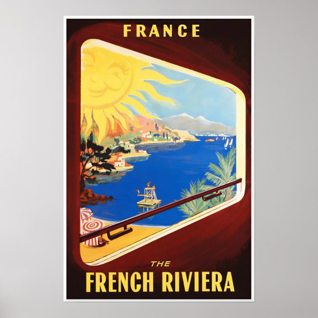 Poster Cartaz da Riviera Francesa  (Frente)