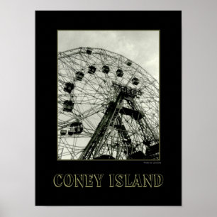 Póster Cartaz da Roda Gigante Wonder Wheel