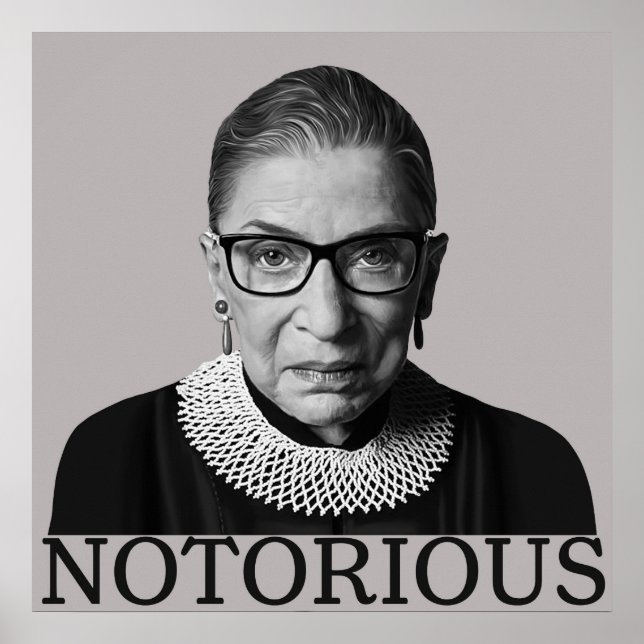 Poster Cartaz da Ruth Bader Ginsburg (Frente)