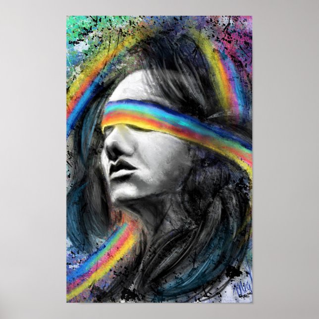 Poster Cartaz da Senhora dos Sonhos do Arco-íris (Frente)