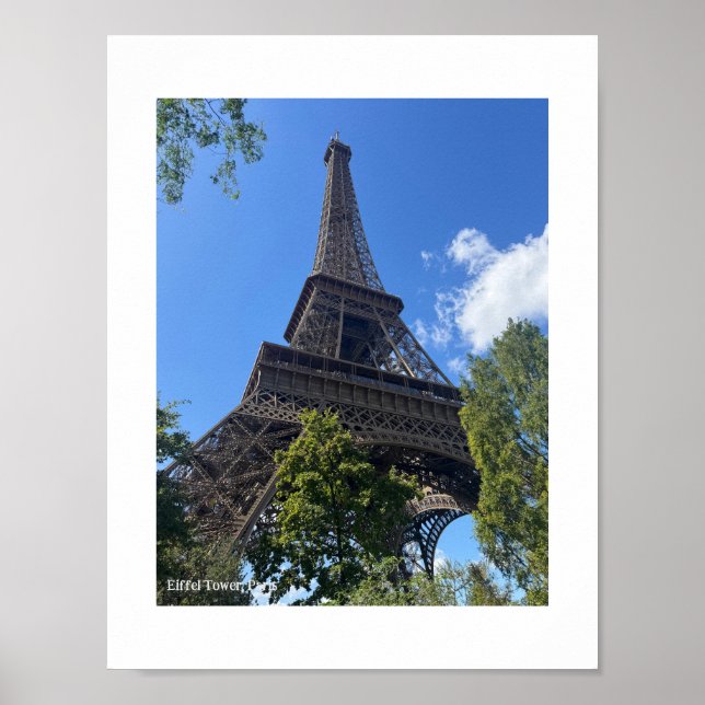 Poster Cartaz da Torre Eiffel, Paris, França (Frente)