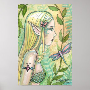 Póster Cartaz da Tranquil Mermaid por Molly Harrison