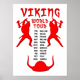 Poster Cartaz da Turnê Mundial Viking