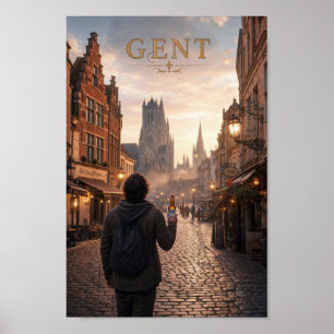 Poster Cartaz da Viagem à Iluminação Pública da Catedral