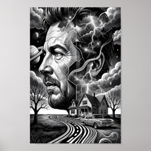Poster Cartaz da Viagem Iluminada pelo Trovão da Alma Inq