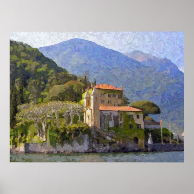 Póster Cartaz da Villa Balbianello, Lago de Como (Frente)