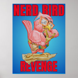 Poster Cartaz da Vingança Infantil do Pássaro Nerd