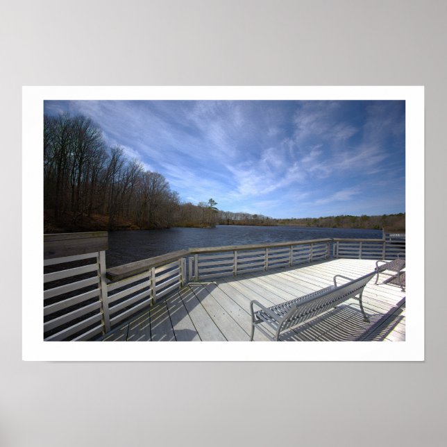 Poster Cartaz da Vista do Deck Waterscape (Frente)