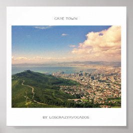 Póster Cartaz da Vista do Porto do Oceano da Montanha da 