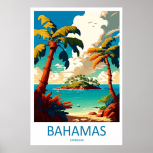Poster Cartaz das Bahamas Vintage Parque Nacional Viagem 