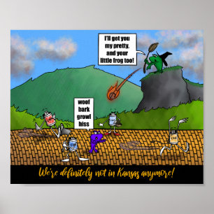 Poster Cartaz de 10" x 8" do Mago dos Sapos
