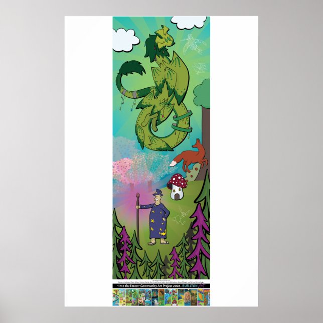Poster Cartaz de 2026 - Dragões na Floresta  (Frente)