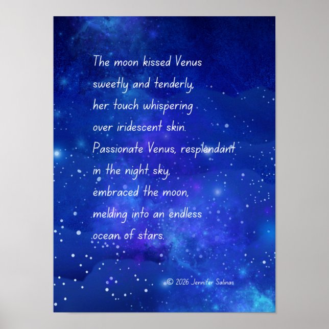 Poster Cartaz de A Lua Beijou Vênus (Frente)