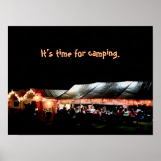 Poster Cartaz de Acampamento