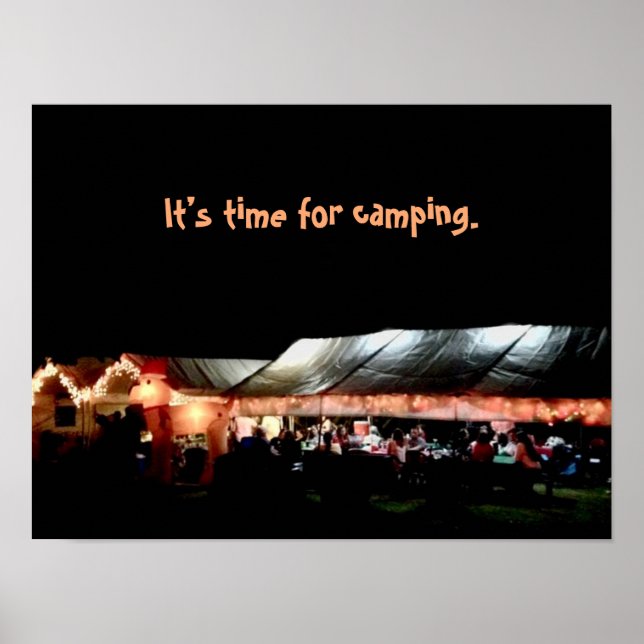 Poster Cartaz de Acampamento (Frente)