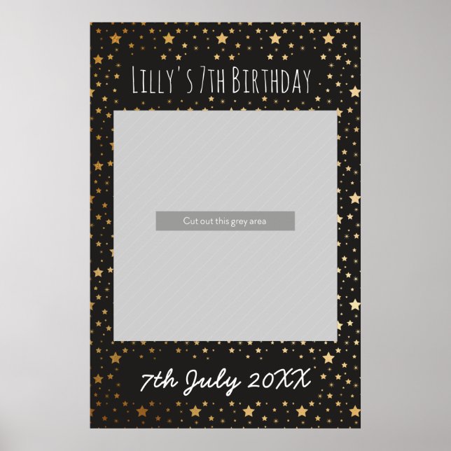 Poster Cartaz de Adereços do Photobooth Making Magic (Frente)