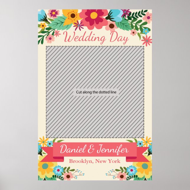 Póster Cartaz de adereços para festa de casamento para Ph (Frente)