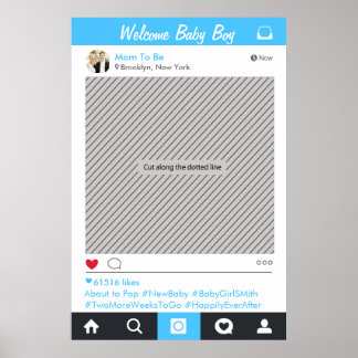 Póster Cartaz de Adesivo de Cabine de Fotos de Festa de M