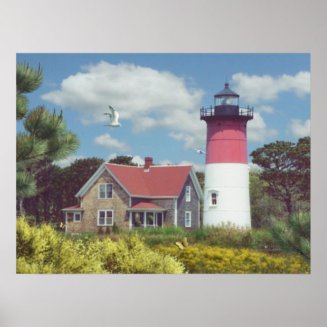 Poster Cartaz de Alan Giana "Nauset Light" (Frente)
