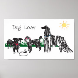 Póster Cartaz de amante de cães