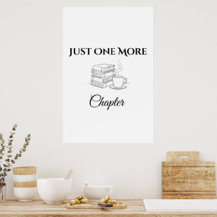 Poster Cartaz de Amante de Livros Só Mais Um Capítulo