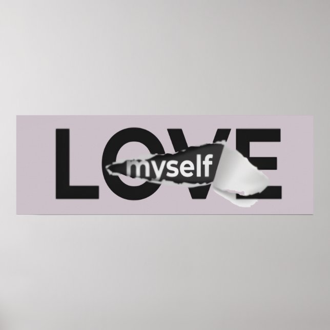 Poster Cartaz de Amor Próprio (Frente)