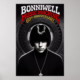 Poster Cartaz de Aniversário de 60 anos da Bonniwell Musi