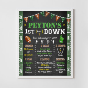 Poster Cartaz de Aniversário de Marco do Futebol - QUALQU