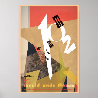 Poster Cartaz de Aniversário FLOMM102
