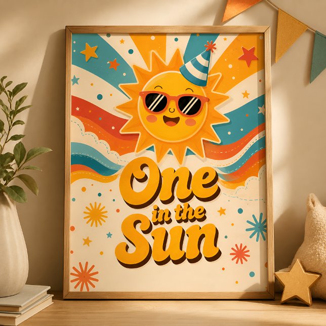 Poster Cartaz de Aniversário Um no Sol (Criador carregado)