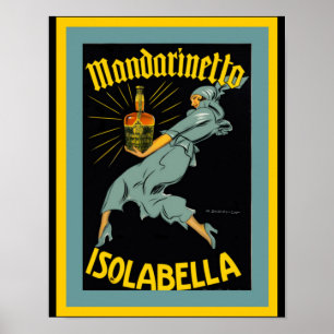 Póster Cartaz de anúncio vintage Mandarinetto Isolabella