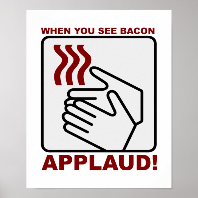 Póster Cartaz de Aplausos para Bacon (Frente)