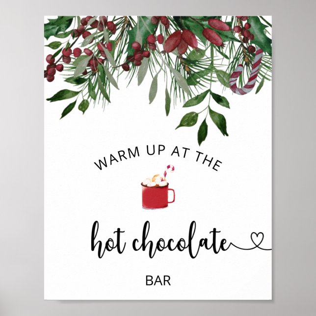 Poster Cartaz de Aquecimento Evergreen no bar de Chocolat (Frente)