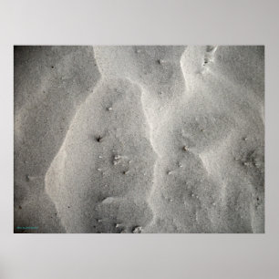 Póster Cartaz de Areia de Quartzo Abstrata de Siesta Keys