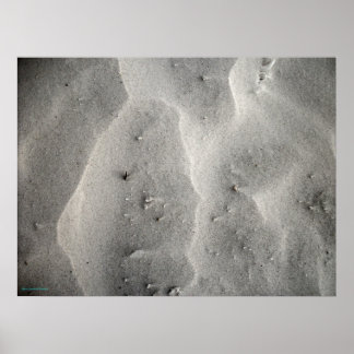 Póster Cartaz de Areia de Quartzo Abstrata de Siesta Keys