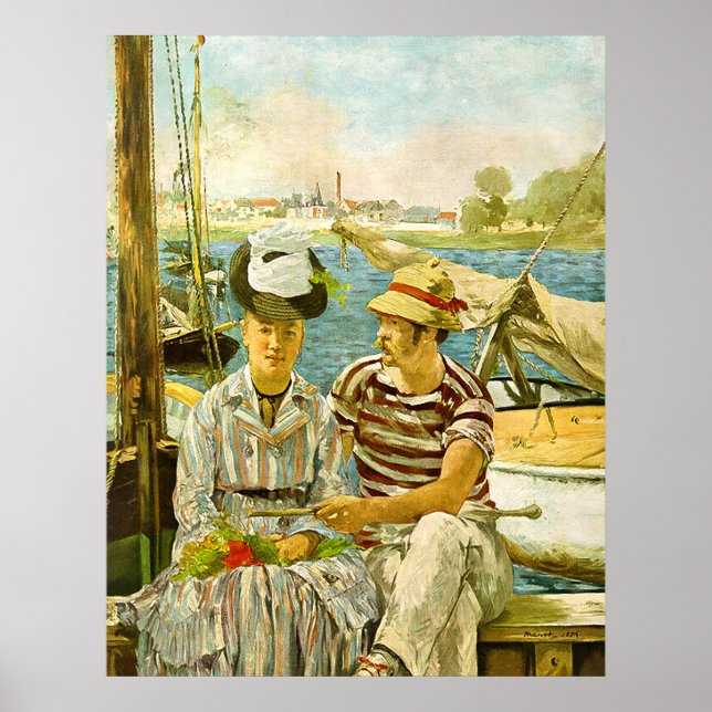 Poster Cartaz de Argenteuil Edouard Manet (Frente)