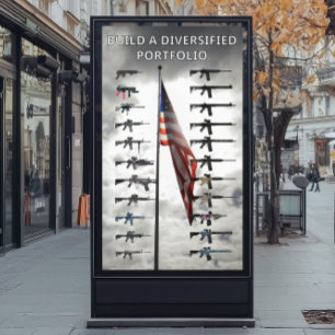 Poster cartaz de arma de portfólio diversificado