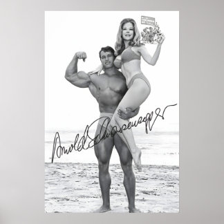 Poster Cartaz de Arnold Schwarzenegger - Arte da Capa de 