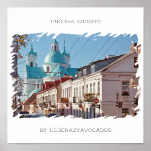 Poster Cartaz de Arquitetura da Natureza de Hrodna na Bie