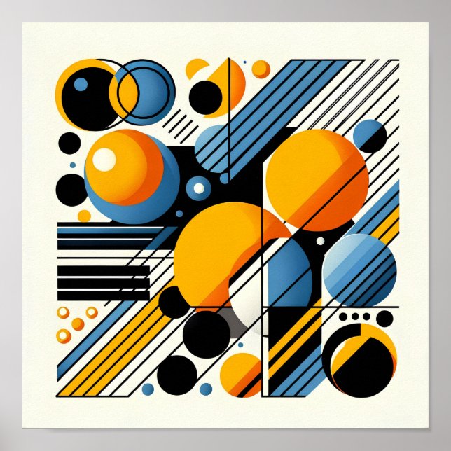 Poster Cartaz de arte abstrata (Frente)