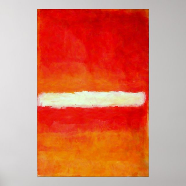 Poster Cartaz de Arte Abstrata Moderna - Estilo Rothko (Frente)