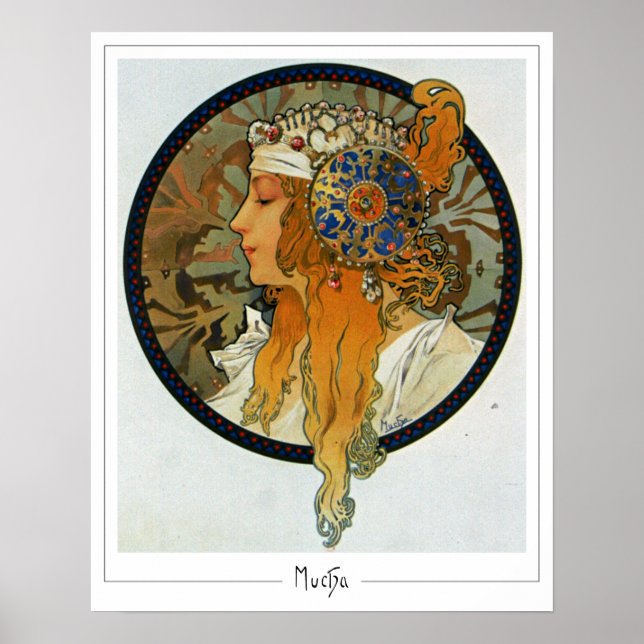 Poster Cartaz de Arte Alphonse Mucha Zedign #281 (Frente)