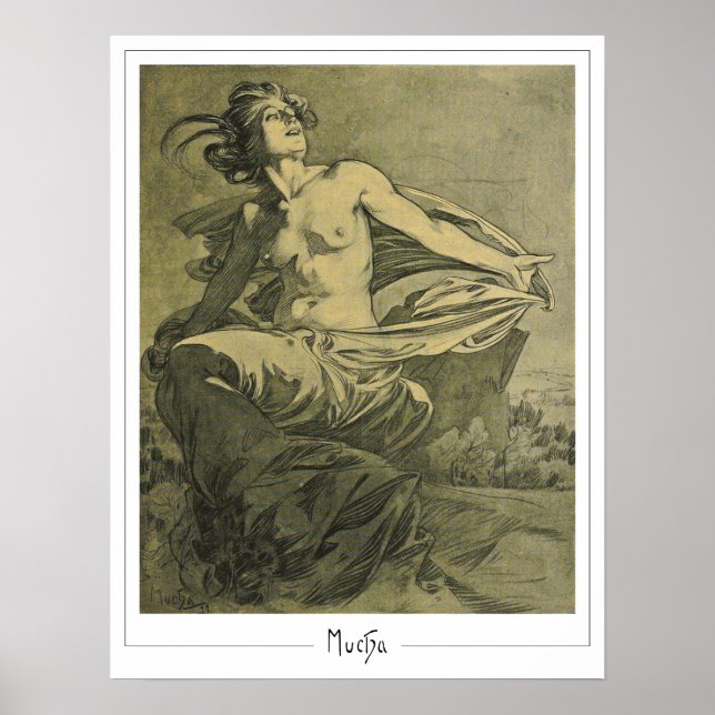 Poster Cartaz de Arte Alphonse Mucha Zedign #409 (Frente)