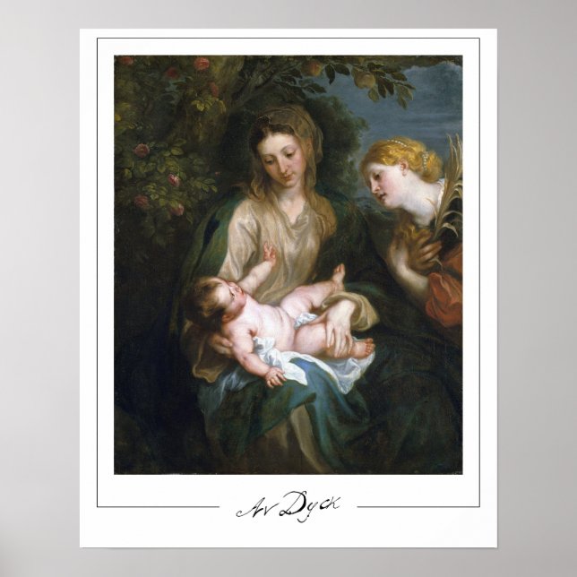 Poster Cartaz de Arte Anthony van Dyck Zedign #211 (Frente)