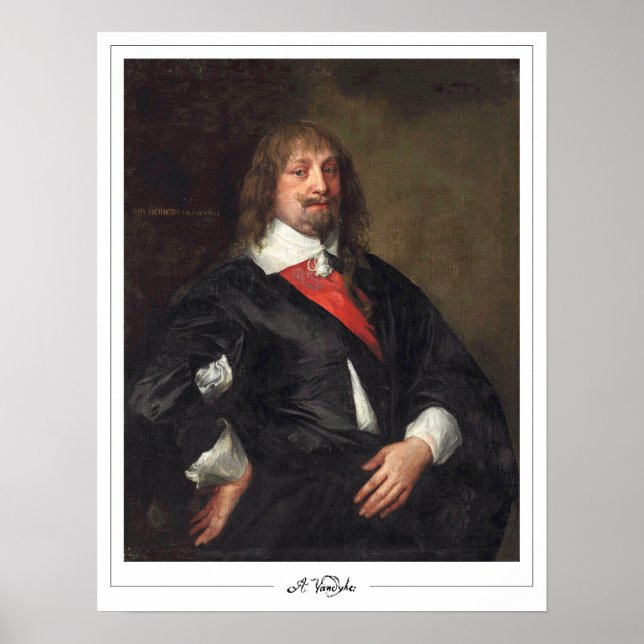 Poster Cartaz de Arte Anthony van Dyck Zedign #581 (Frente)