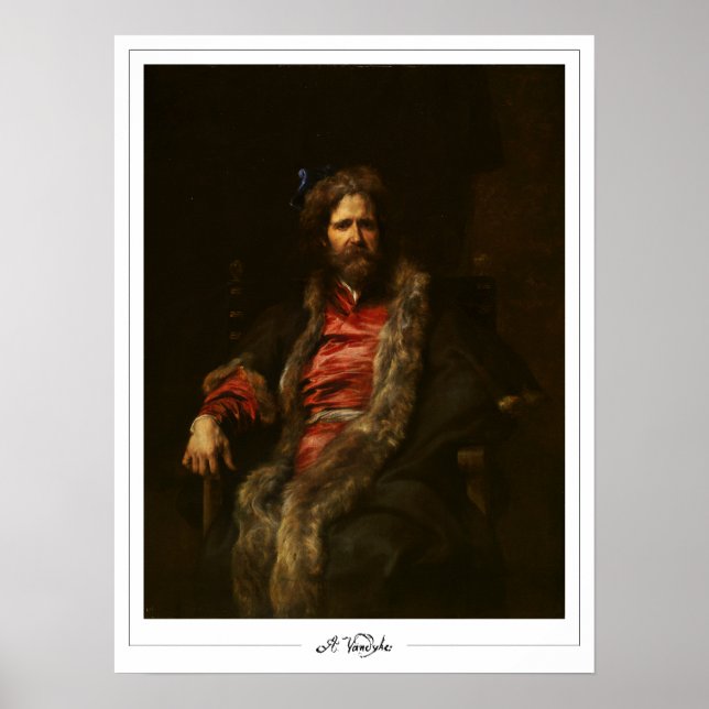 Poster Cartaz de Arte Anthony van Dyck Zedign #590 (Frente)